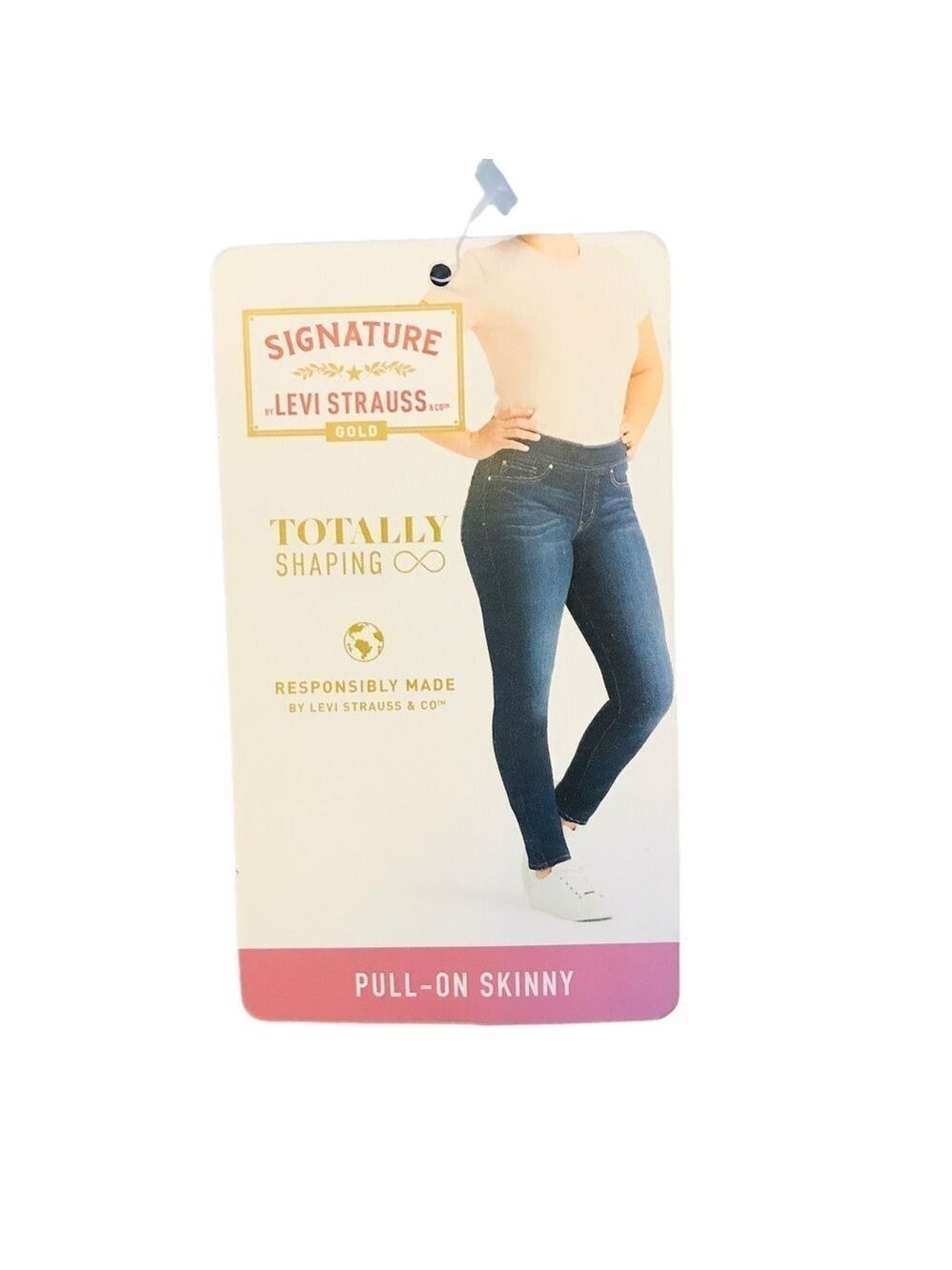 Levis Gold Label Women's Totally Shaping Pull On Mid Rise Skinny Jeans 2… - Picture 4 of 10
